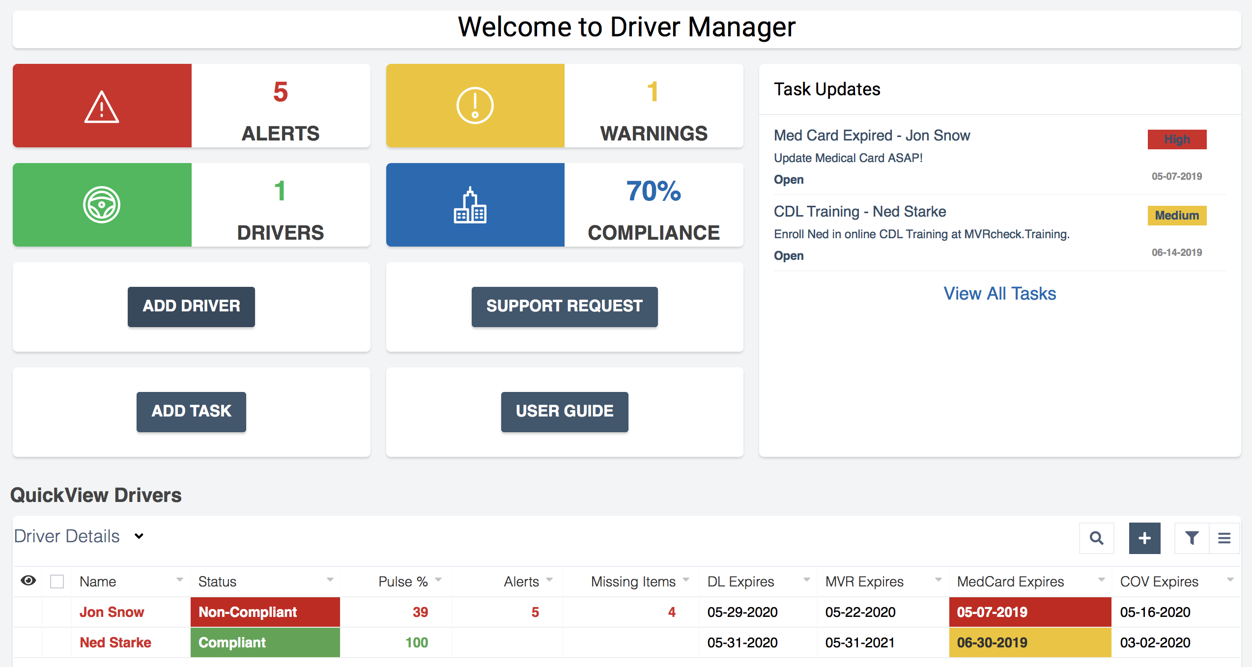 DOT DRIVER MANAGER