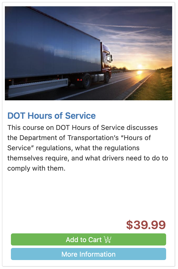 DOT Hours of Service